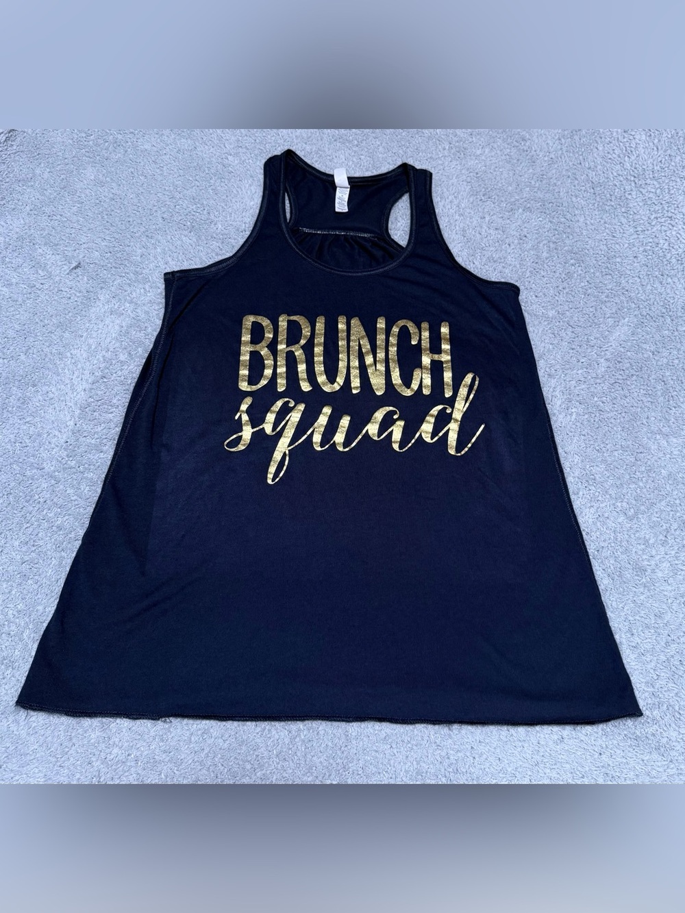 Women’s Brunch Squad Racerback Black Tank Top Size Small Bachelorette Party